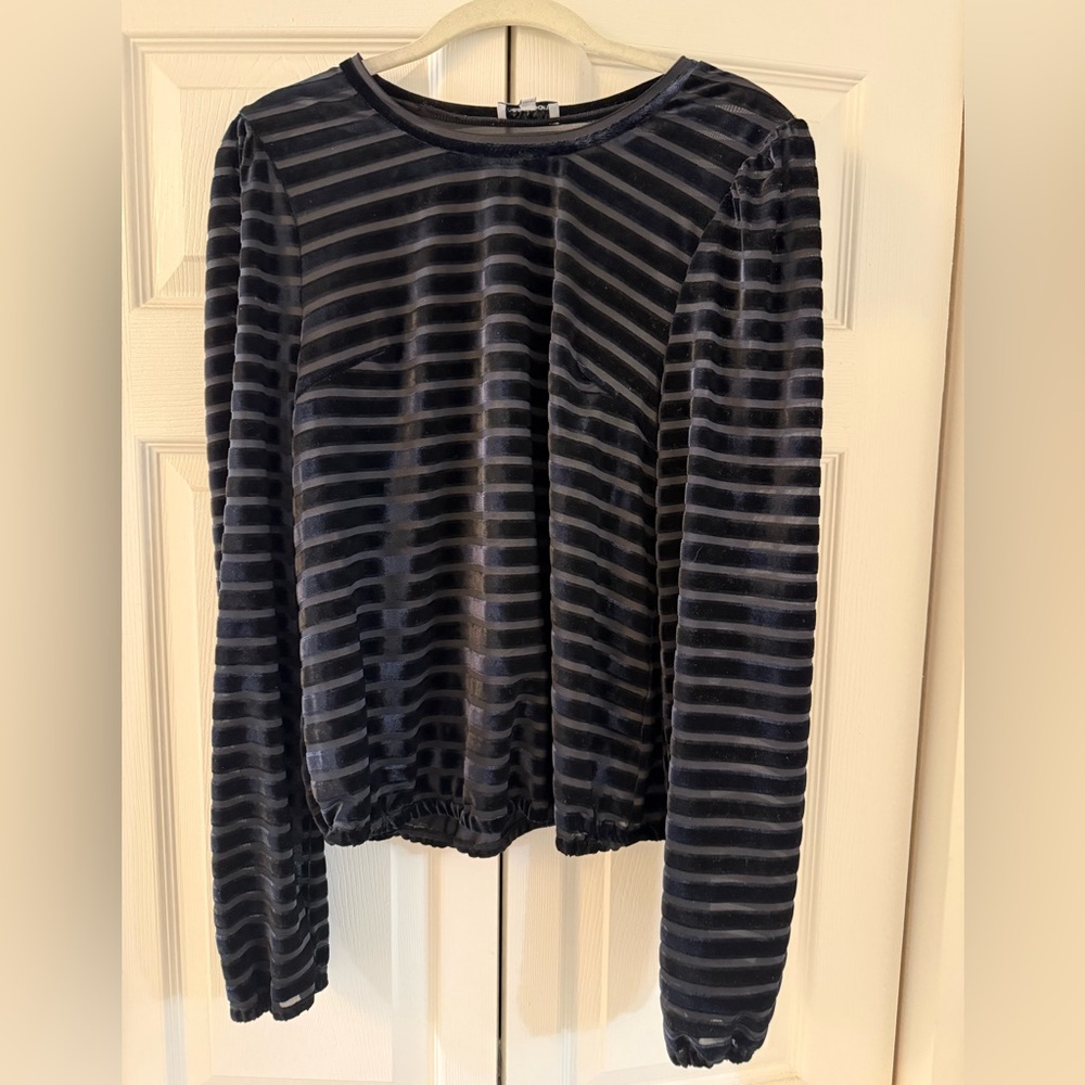 Heartloom Somi Velvet Puff Sleeve Sweatshirt
